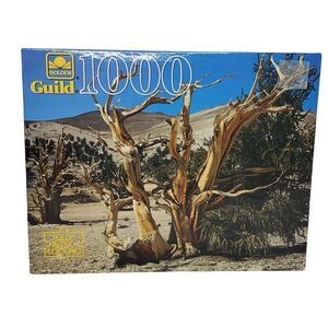 Vintage Golden Guild Puzzle White Mountains California Desert Dead Trees 1000